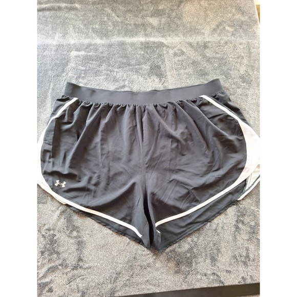 Under Armour Womans  3X Black White Loose Fit Heat Gear‎ Running Athletic - Picture 1 of 8